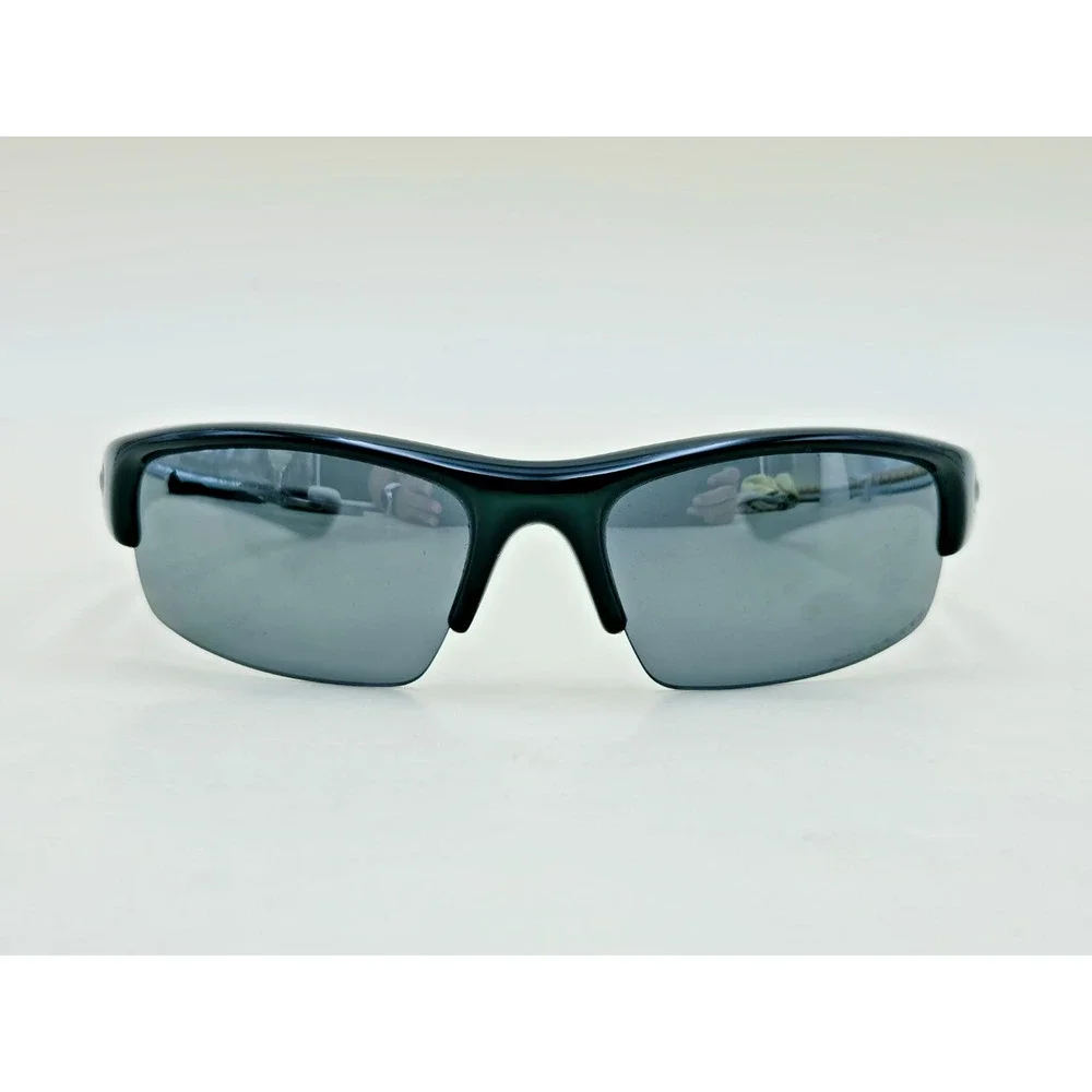 Oakley Half Jacket Polarized Sunglasses Black Frame w/ Pouch Mens